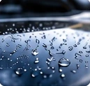 Water beading on car paint
